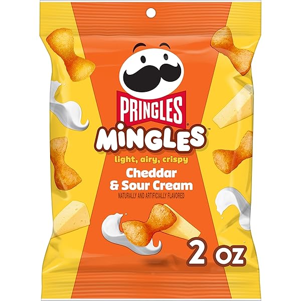 PRINGLES MINGLES PUFFED SNACKS, CHEDDAR AND SOUR CREAM,...