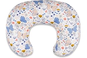 LLCJYYCY Nursing Pillow, Ergonomic Breastfeeding Pillow for Breastfeeding & Bottle Feeding, Standard Size Breathable with Washable Cover, Hypoallergenic, Tummy Time & Sitting Support (0-18Months)