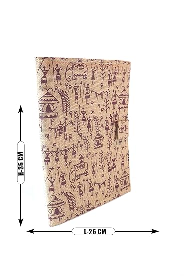 Generic Jute File Folder - Multicolor