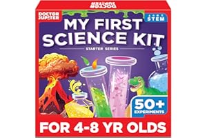 Doctor Jupiter My First Science Kit for Kids Ages 4-5-6-7-8 | Christmas, Birthday Gift Ideas for 4+ Year Old Boys & Girls | Toy Stem Kit with 50+ Experiments | Learning & Educational Projects