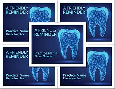 Amazon.com : Laser Reminder Postcards for Dental ...