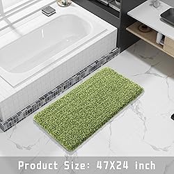 Yimobra Luxury Bathroom Rugs, Fluffy Bath Mats, Non