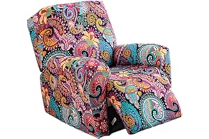 NILUOH Recliner Covers 4 Pieces Stretch Lazy Boy Recliner Chair Covers That Stay in Place, Covers for Electric Power Lift Reclining Chair, Washable Furniture Protector for Pet, Kids, Living Room