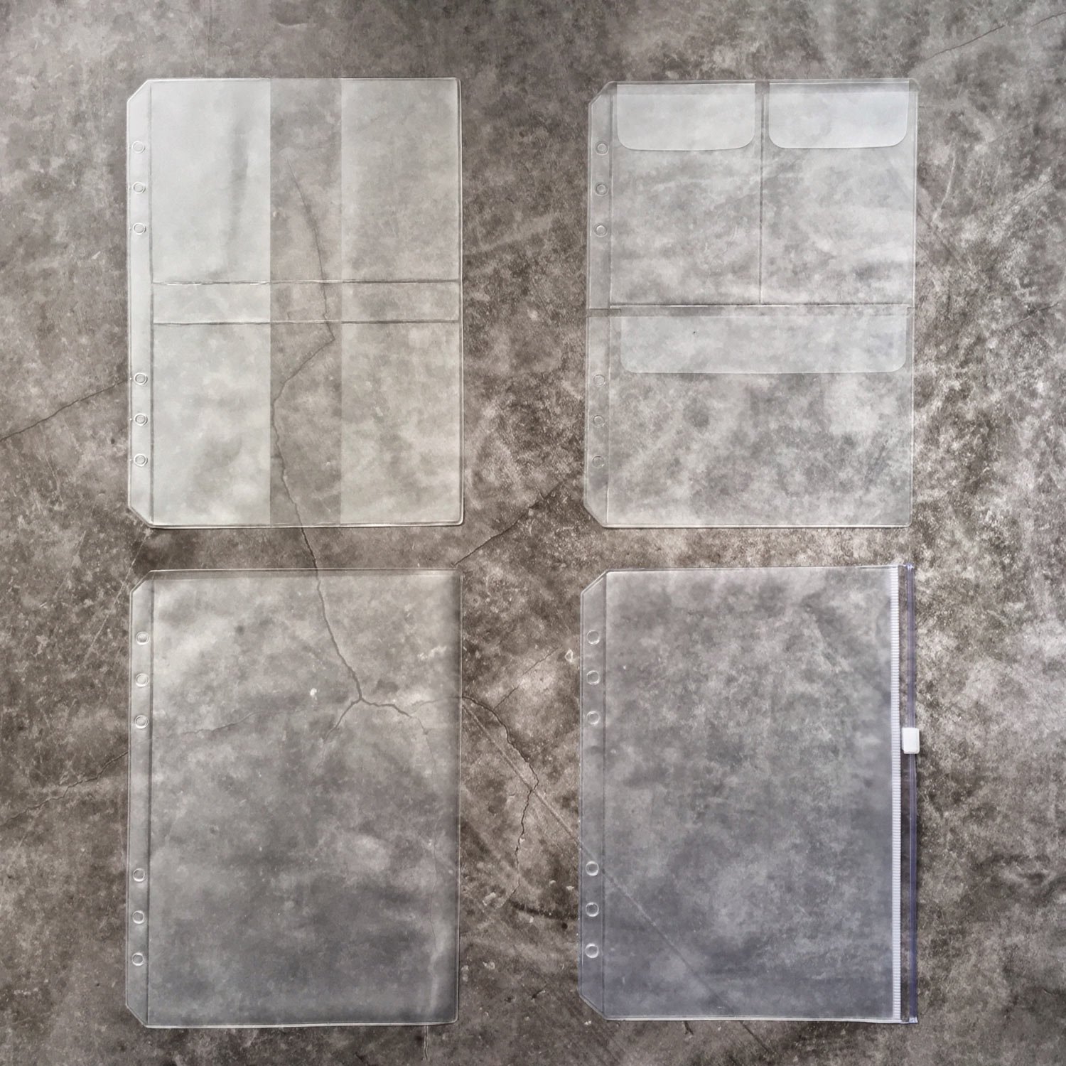 Zelten Refills/Loose Leaves for A5 Cover Ring Binder/Personal Organiser/Planner(A5 6 Holes, Binder Pocket All in Set)