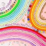 Paodey 20000 Pcs Clay Beads Kit 120 Colors Friendship Bracelet Making Set view 2