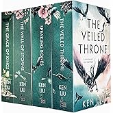 The Dandelion Dynasty 4 Books Collection Set By Ken Liu (The Grace of Kings, The Wall of Storms, The Veiled Throne &amp; Speaking Bones)