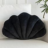 ZCNYCLAM Shell Pillow, Shell Shaped Decorative Throw Pillows with Velet for Couch Bed, Cute Seashell Beachy Room Decor Aesthe