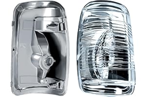 Replacement Driver Left Side Door Mirror Turn Signal Light Indicator with Bulb for Ford Transit 150 250 350 from 2010 to 2024