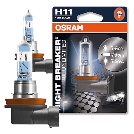 2x OSRAM HALOGEN-LAMPE H11 NIGHT BREAKER UNLIMITED 3600K GLÜHBIRNE SCHEINWERFER LAMPE BIRNE AUTOLAMPE LEUCHTE LEUCHTMITTEL LI