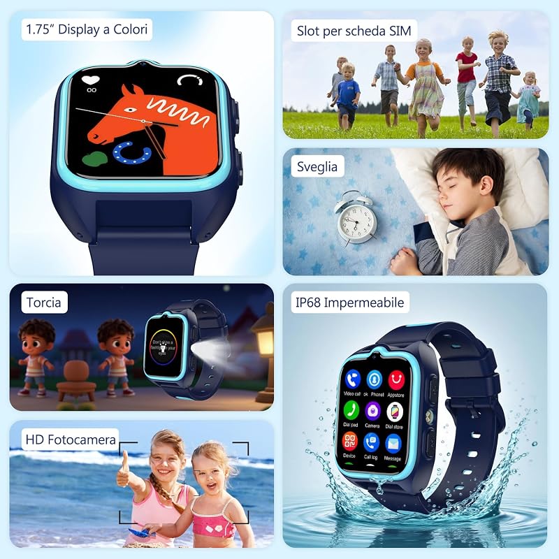 Smartwatch Bambini con SIM 4G — foto 7 di 8