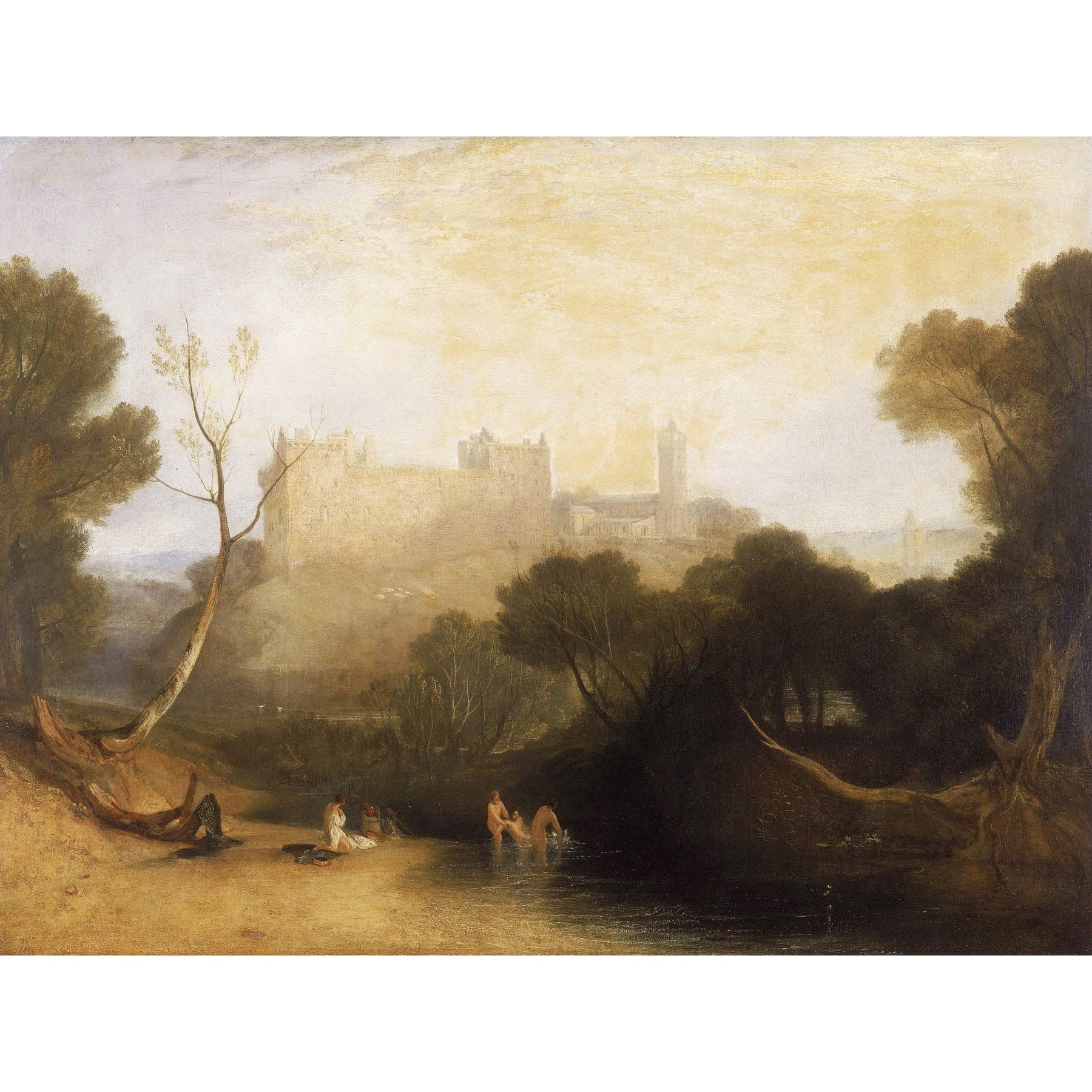 Turner Linlithgow Palace Large Wall Art Print Canvas Premium Poster Mural
