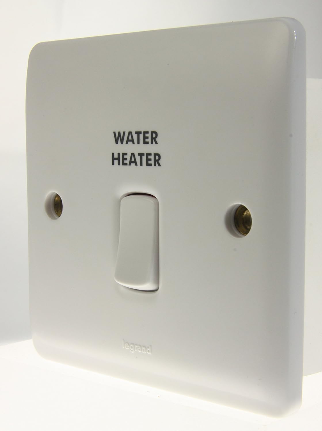 Legrand Synergy 7301 10 20a Double Pole Switch Marked "Water Heater