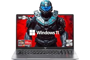 KAIGERR Gaming Laptop, Laptop Computer with AMD Ryzen 7 5000 Series (8C/16T, Up to 4.3GHz), 16GB RAM 512GB NVMe SSD Windows 11 Laptop, Radeon RX Vega 8 Graphics, WiFi 6, 53Wh Battery, Backlit KB