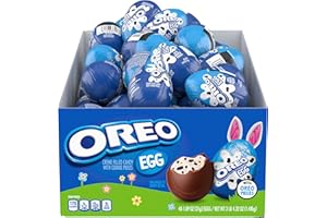 MILKA Oreo Creme Filled Chocolate Candy Easter Egg, Easter Candy, 48 - 1.09 oz Eggs