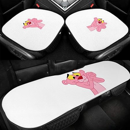 Amazon ピンクパンサーが 2 人気 の多機能 車のアイスクッション 車のアイスシルククッションのスリーピースセット 4シーズン対応 通気性カーシートクッション 3d アイスシルククール クラシック カー シートクッション シートカバー 車 バイク