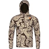 First Lite Men's Navigator Hunting Hoody - Multi-Season Mid Layer Softshell for Backcountry and Stand Hunting