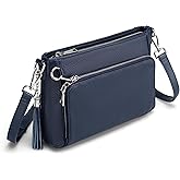 befen Anti Theft Genuine Leather Crossbody Bags for Women Handbags and Shoulder Basg with Built in Wallet RFID Leather Purse