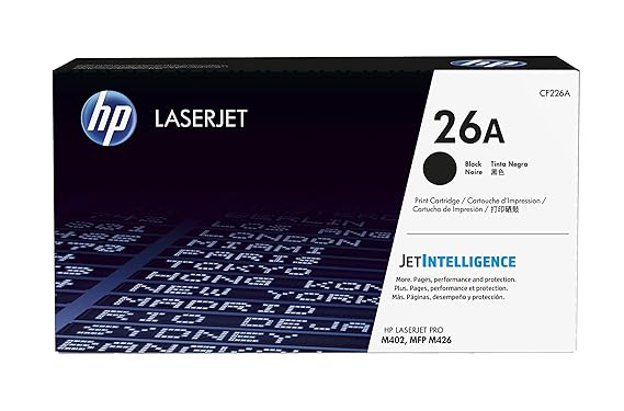 HP 26A (CF226A) Schwarz Original Toner für HP Laserjet Pro M402, HP Laserjet Pro M426