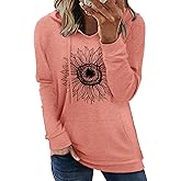 onlypuff Women's Pullover Hoodies Teen Girls Trendy Fall Fashion Tops Hooded Sweatshirts