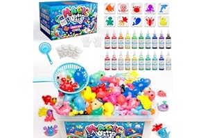 Kiditos Kit de jouet magique elfe d'eau pour enfants, 20 gels et 10 moules, jouet sensoriel magique pour animaux de compagnie