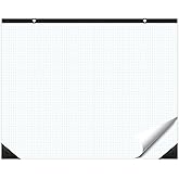 gisgfim Large Engineering Graph Paper 22x17 in Sturdy Graph Desk Pad 1/4 in Quad Grid Blueprint Paper Giant Drafting Pad Sketching Graph Paper for Engineer Architect Designer Mathematician Draftsman