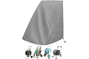 Aaaspark Veranda Patio Free Standing Portable Garden Hose Reel Cover,Protect Your Hose Reel and Prolong Its Life(25.9" x24.8" x 34.6")