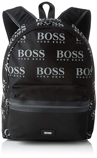 BOSS Herren Iconic_backpack Rucksack, Schwarz (Black) 12x40x30 cm