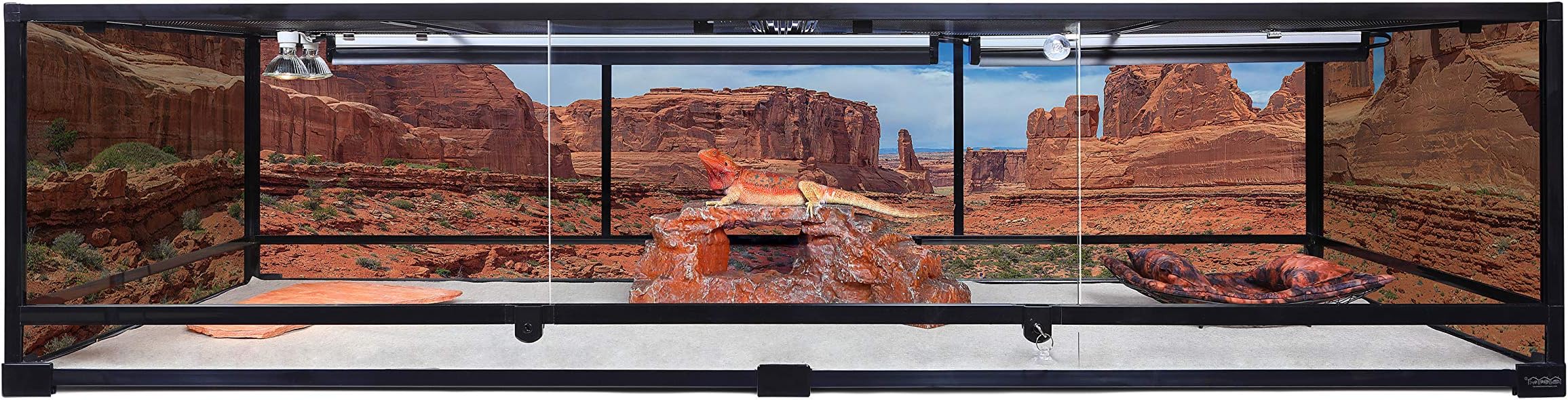 Carolina Custom Cages Terrarium, Giant Deep 72Lx24Wx18H; Easy Assembly - Glass Doors, Panels & Hardware ONLY, Box 2 of 2