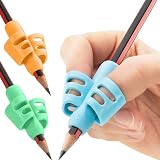 Stylo 3 x Pencil Grips for Kids Left/Right Handed Multi-Color Pack view 7