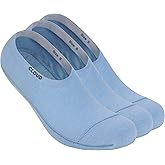 Cloud Ankle No Show Socks, Non Slip, Loafer Sneaker Flats, Boat Shoe Invisible Low Cut Cotton, Blue, extrasmall, 3 Pack (US, Alpha, X-Small, Regular, Regular, Ankle_3Pack, Blue)