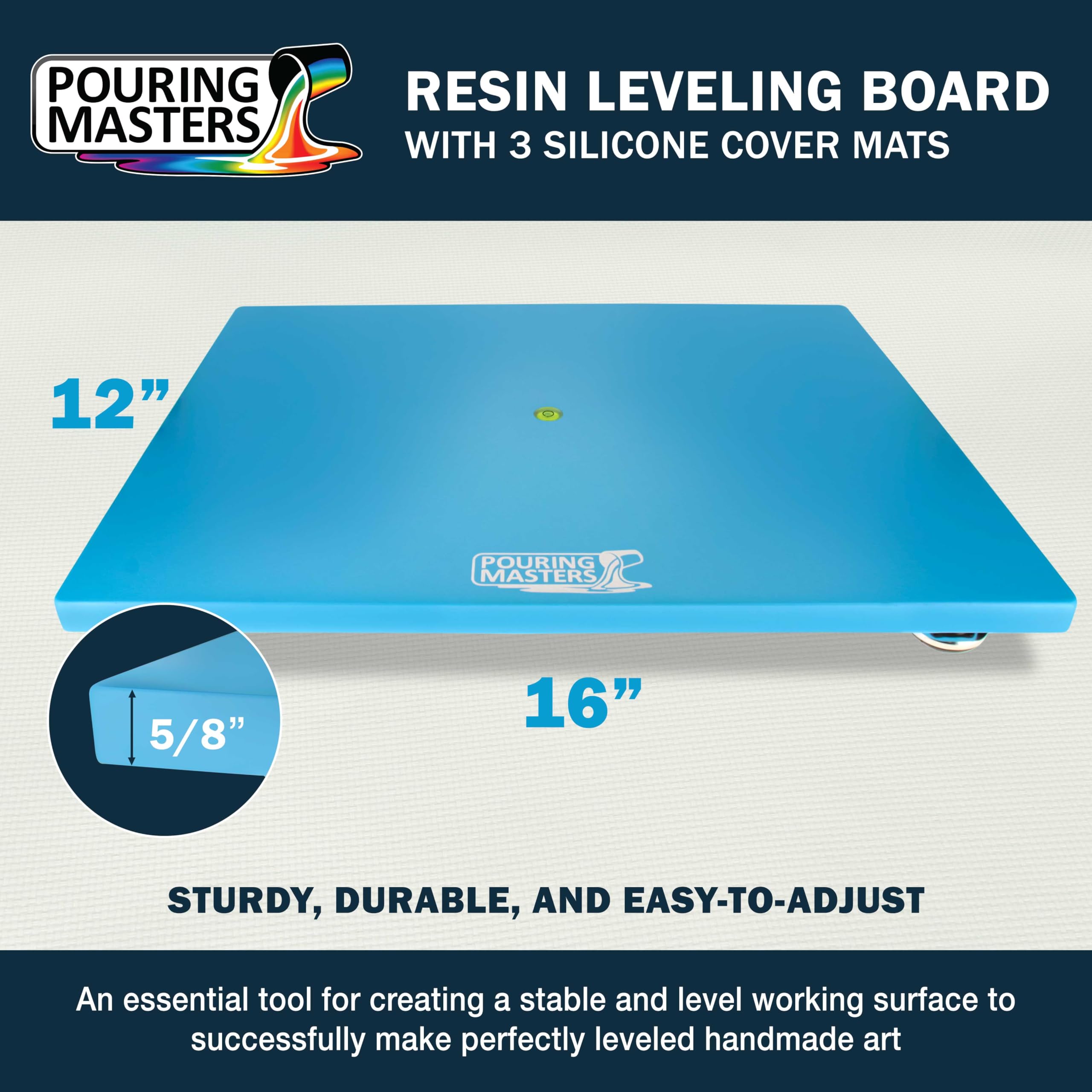 Pouring Masters Leveling Board for Epoxy Resin, 16