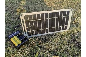 GENERIC HUYINGC Solar Power Charger with 6 Watt Portable Solar Panel for 1.2V AA & AAA Ni-MH Ni-CD Household Rechargeable Batteries, and with 5V USB Output for Cellphone or Other Batteries Needed Charging