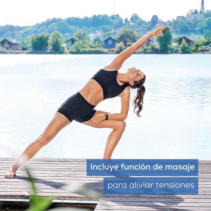 Beurer em 49 tens/ems digital, dispositivo de corrente de estimulação 3 em 1 para alívio da dor e treinamento, função de massagem, inclui 4 eletrodos, branco