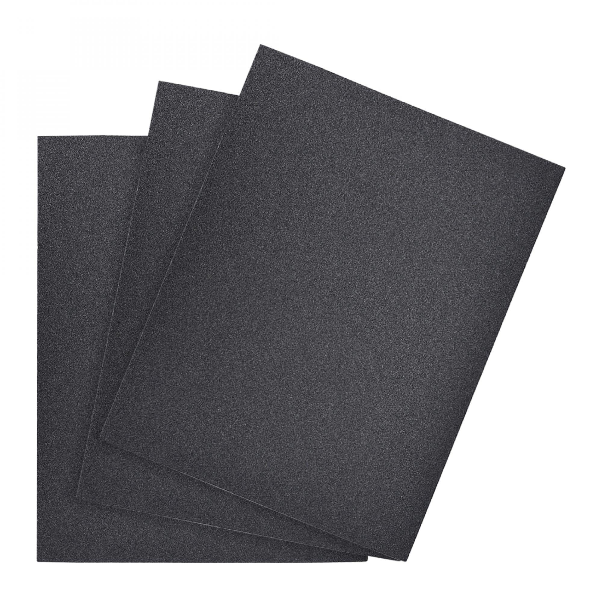 sourcing map 120 Grits Sanding Sheets 9-inch x 11-inch Wet Dry Silicon Carbide Sandpaper for Wood Furniture Metal Polishing 3pcs