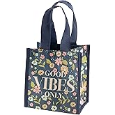 RECYCLED SMALL GIFT BAG DARK NAVY FLORAL