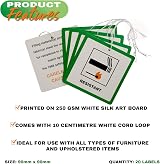 Volila DL7-20 Fire Safety Labels for Furniture with String, 20 Pcs view 6