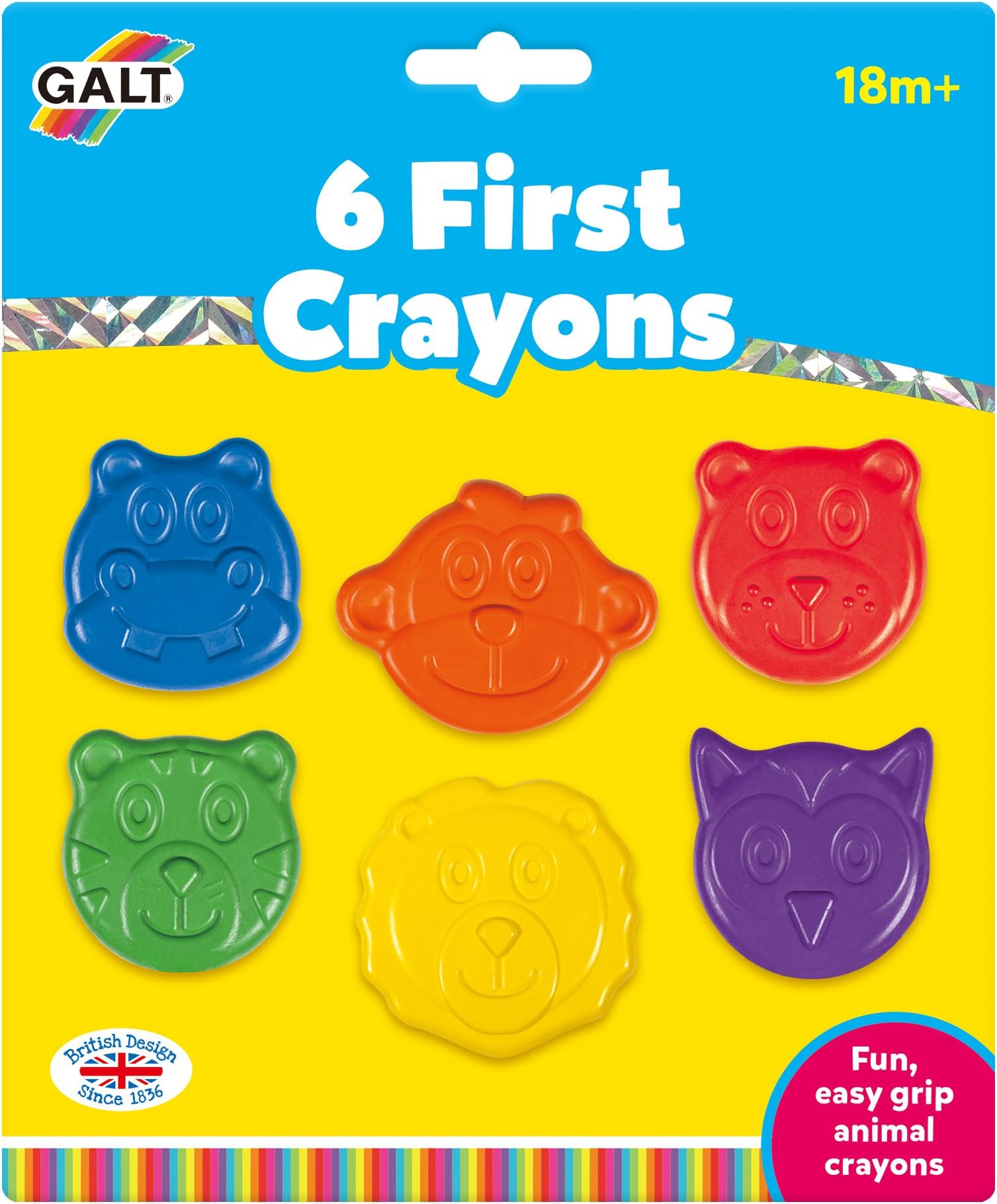Galt Toys First Crayons, Easy to Grip for Young Children