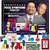 Penn &amp; Teller Magic Kit, Official Magic Set with Wand and 200+ Tricks | Magic box with video tutorials, magician kit, magic tricks, gifts for boys, teens 14+, adults and beginners