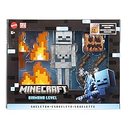 Mattel Minecraft Diamond Level Skeleton Action