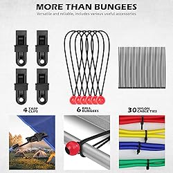 60-Piece Bungee Cords Assorted Sizes