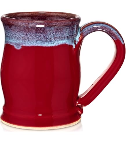 Amazon.com: American Mug Pottery Ceramic Square Handle Coffee Mug, Made in  USA, Cobalt Blue, 17 oz - Pack of 4 : Home & Kitchen