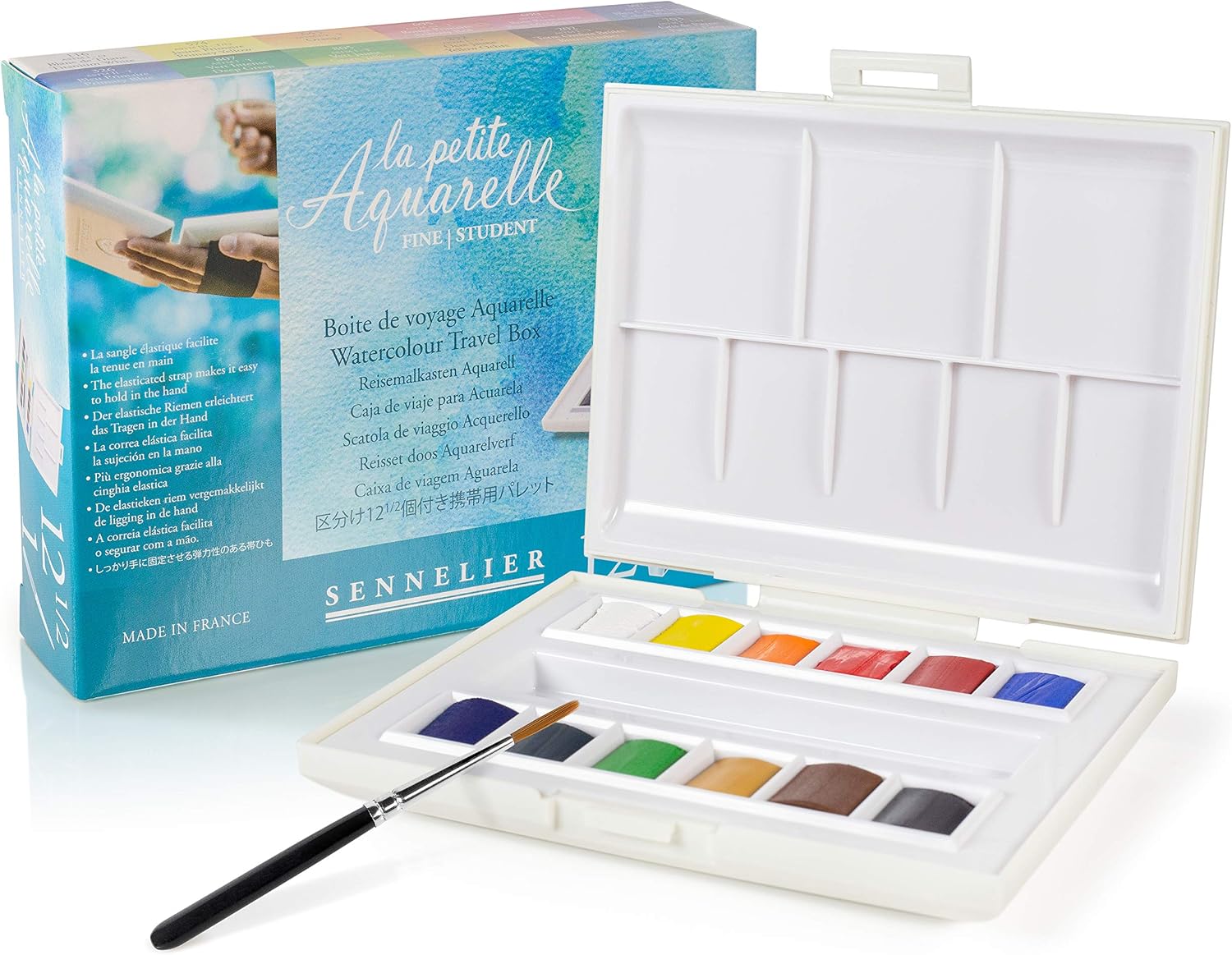 Sennelier La Petite Aquarelle 12 Half Cells 10-131680-00 multi-coloured 1 Stück (1er Pack), multicoloured - Image 3