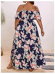 Floerns Women's Plus Size Cold Shoulder Short
