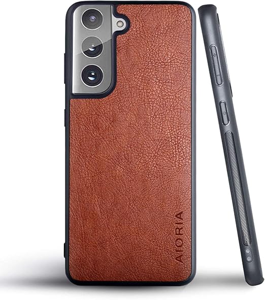 Amazon Com Aioria For Samsung Galaxy S21 Plus Case 6 7 Inch Premium Pu Leather Cover Retro Business Design Full Protective Case For Samsung S21 Plus 5g Brown