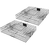 Sumkat Squirrel Trap Live Rodent Cage for Humane Catch and Release, Holds up to 25 Squirrels, 2 Traps