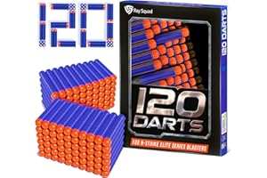 Ray Squad (120 Pack) Blue Nerf Darts, Nerf Darts Bulk - Nerf Bullet, Nerf Elite 2.0 Foam Darts, Nerf Ammo Bullets, Nerf Refill Darts, Nerf Bullets