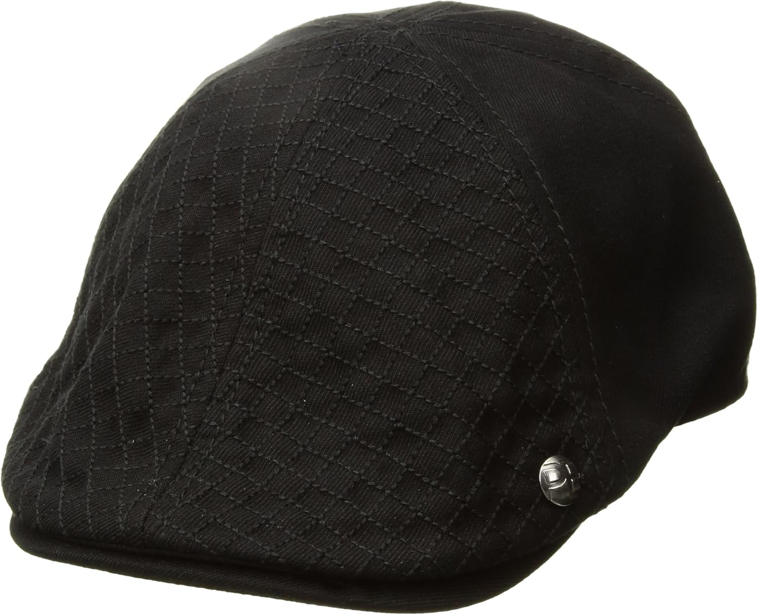 black wool driving cap