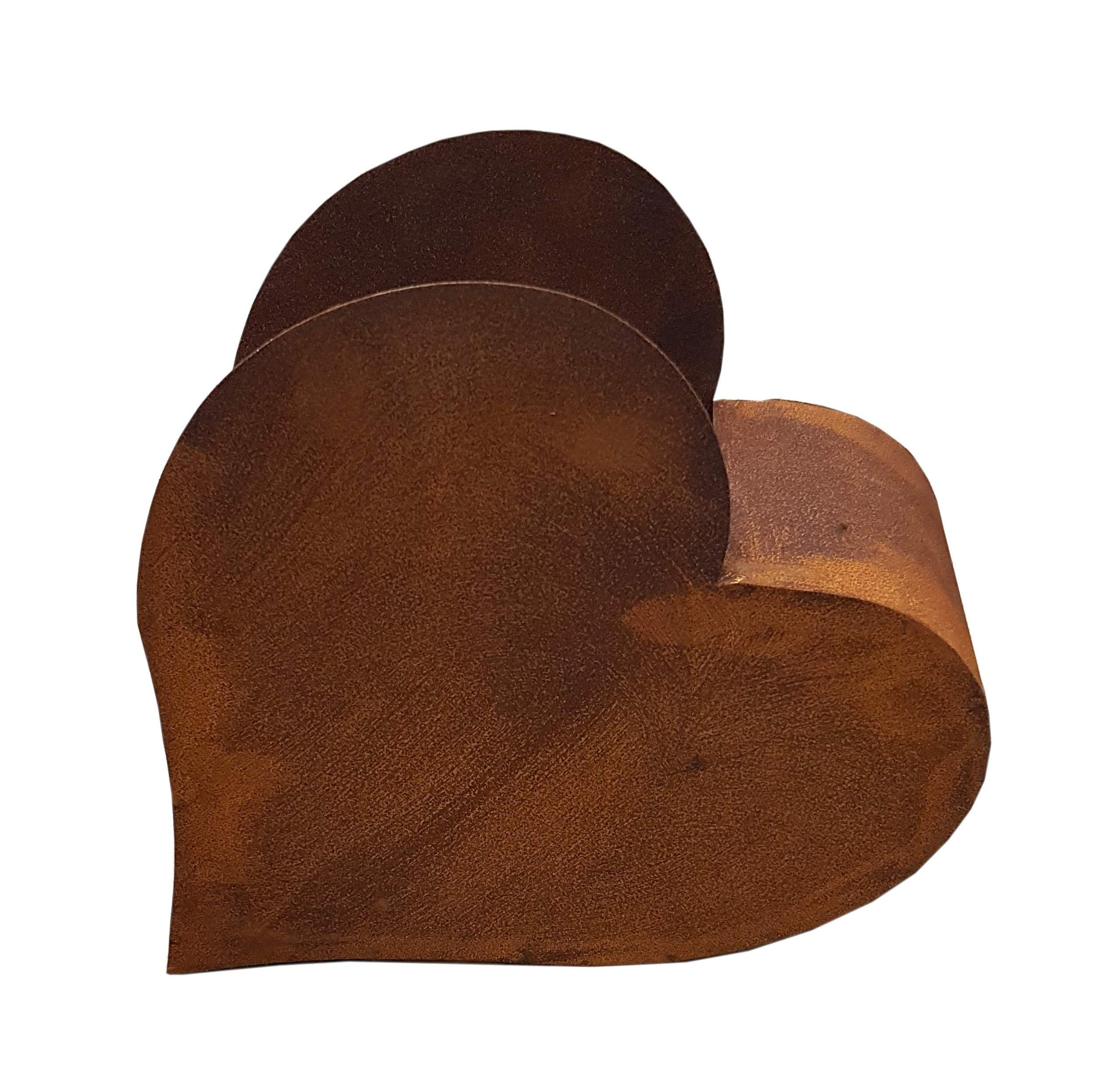 Blümelhuber Heart for planting rust garden decoration patina lying down.