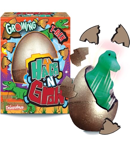 thumbnail image 2 of Hatch 'N' Grow Mini Aliens From Deluxebase. Small 2.5\" Water Activated Hatching Egg With Growing Space Figurine, Surprise Transforming Toy For Kids, Party Favors And Gifts 2 of 13