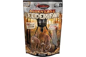 Wildgame Innovations Acorn Rage Feeder Fat Deer Attractant | Effective Year-Round Concentrated Nutritious High-Fat Pellets with Real Acorns, 5lb Bag